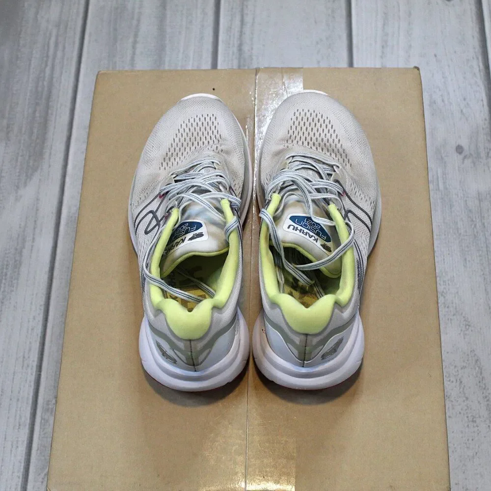 Karhu Women's Fusion Ortix 2021 Athletic Running Shoes Size 7.5 White/Yellow
